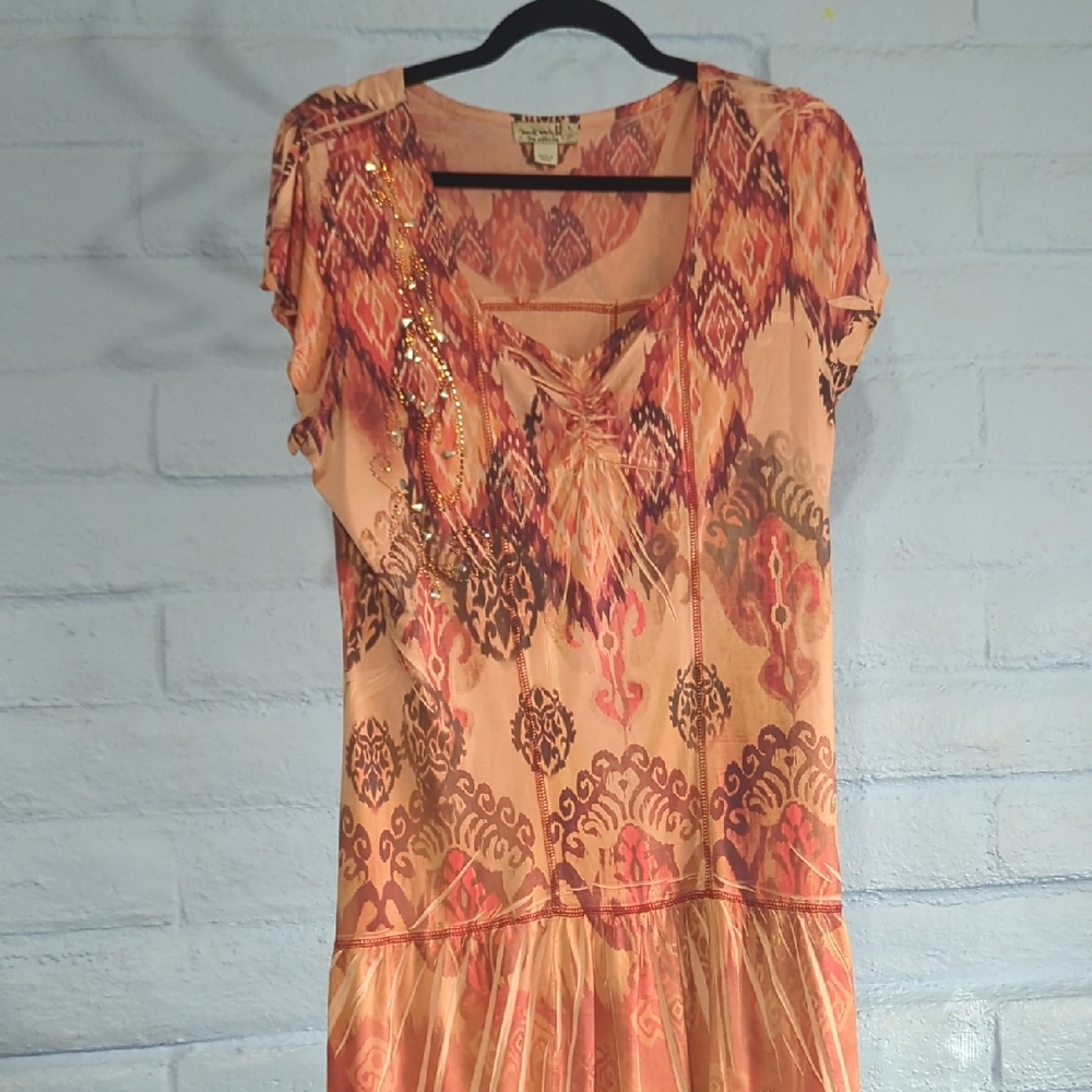 Live and Let Live Deco Print Dress